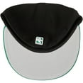 thumbnail image 5 of Men's New Era Black/Green Boston Celtics Official Team Color 2Tone 59FIFTY Fitted Hat, 5 of 6
