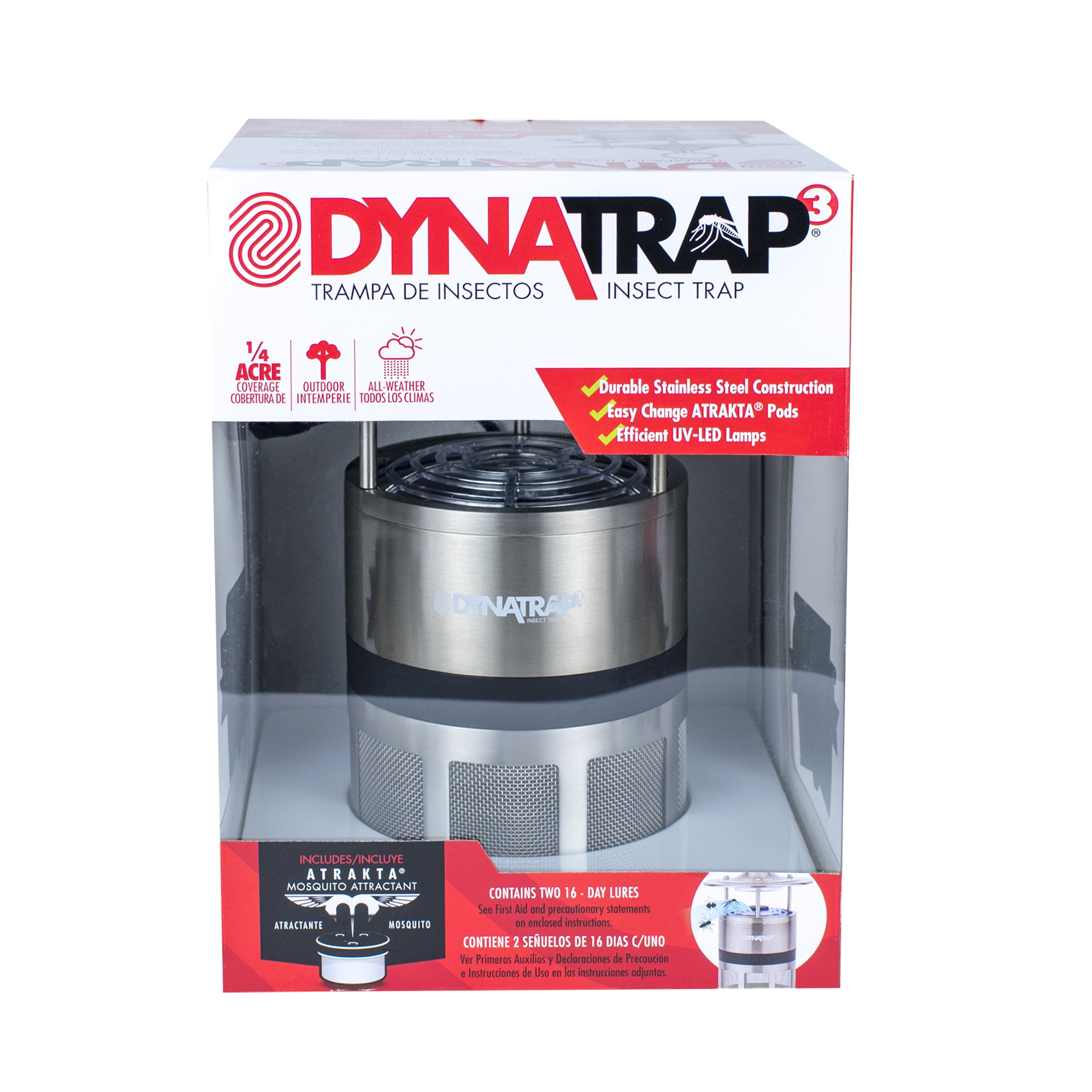 DynaTrap 1-Acre UV LED Insect Trap with Easy Disposal - 20180211