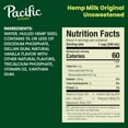 Hemp Original Unsweetened PlantBased Milk, Keto Friendly, 32 Fl Oz