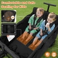 thumbnail image 3 of Vomeast Wagon Stroller for Kids,Spacious 4-Seater Stroller Wagon with Adjustable Canopy,Pull & Push Handle,5-Point Harness,Foldable for Toddlers, Black, 3 of 10