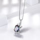 thumbnail image 5 of Juwaliy Turtle Collar Arco Iris Místico Topacio Collares 925 Sterling Silver Dije Joyería de Cristal Mujeres Hija Esposa Madre Navidad Regalos de Cumpleaños para Ella, 5 of 8
