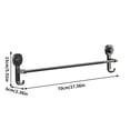 thumbnail image 3 of Strong Suction Cup Towel Rack, No Drill Bathroom Wall Mounted Shelf for Towels/Washcloths, Waterproof Space-Saving Organizer for Home/Shower/Hotel Decor, 3 of 4