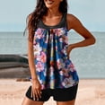 thumbnail image 5 of uublik Tankinis Swimwear for Women Two Piece Bathing Suit Built in Bra Swimsuit Modest Swim Top with Shorts Multicolor, 5 of 5