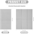 thumbnail image 3 of 100 Pcs Paper Disposable Napkins 2 Ply Dinner Guest Cocktail Napkins Hand Towels for Wedding Spring Birthday Party Bridal Anniversary Reception, 13 x 16 Inches (Silver Grey), 3 of 14