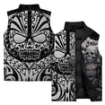 thumbnail image 2 of Ropa de invierno para hombre 2024 Chaleco informal de algodón para hombre Chaqueta con estampado de esqueleto de niña y monstruo Chaleco holgado y cálido Chalecos para hombre, 2 of 4