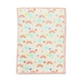 thumbnail image 3 of Parent's Choice Plush Reversible Rainbow Girl's Polyester Baby Blanket, 3 of 8
