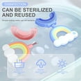 thumbnail image 5 of Cepillo de dientes en forma de U para niños de 2 a 6 años - Forma de arco iris (rosa), cepillo de dientes de limpieza bucal de 360°, cabezal de cepillo de silicona suave, cepillo de dientes blanqueado, 5 of 5