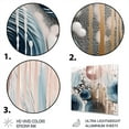 thumbnail image 3 of Designart "Whispers in Marble An Abstract Tale IV" Abstract Marble Metal Wall Art, 3 of 5