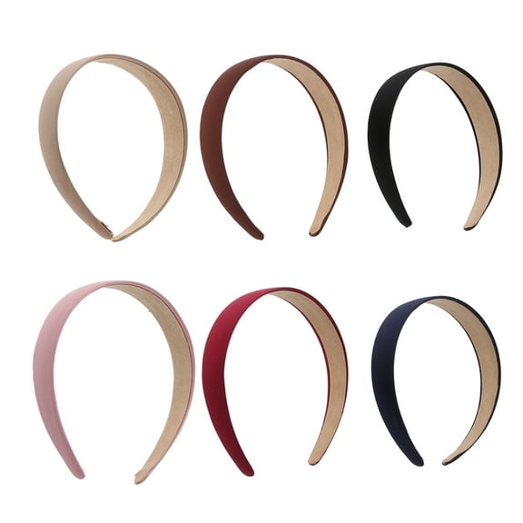 Raindrops 6Pcs Fashion Headbands for Women Girls Non Slip Wide Design with Assorted Colors