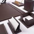 thumbnail image 4 of Leather Desk Set-Desk Office Accessories-Office Organizer- Home Office Accessories - Desk Supplies - Desk Storage Organizer -Desk Pad-Storage-13 Pieces -13 PCS, 4 of 6