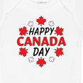 thumbnail image 4 of Inktastic Happy Canada Day Maple Leaf Circle Boys or Girls Baby Bodysuit, 4 of 5