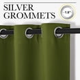 thumbnail image 3 of Cortinas opacas NICETOWN con puerta de cristal para patio, color verde oliva, 3 of 8