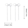 thumbnail image 2 of Pendientes de la borla de la caída del arco de la cadena larga para las mujeres de las muchachas de la cinta de la declaración de la franja colgando de la boda Prom joyería de moda de regalo, 2 of 3