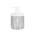 thumbnail image 1 of 500ml Pump Bottle Dispenser Wide Mouth Clear Shower Soap Dispenser Refillable PET Storage Bottle, 1 of 8