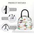 thumbnail image 4 of Fotbe Pretty Floral With Leaves Bolsa de Almuerzo con Estampado, Lonchera Aislada, Contenedor de Comida Reutilizable Tipo Cooler a Prueba de Fugas, 4 of 6
