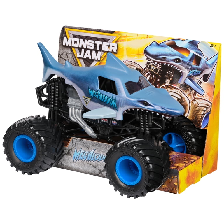 Monster Jam Megalodon Collectible Monster Truck, 1:24 Scale