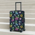 thumbnail image 6 of Yiaed Monster Pizza Print Travel Luggage Cover Suitcase Protector Covers Elastic Luggage Anti-scratch(No luggage included）-Medium, 6 of 7