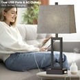 thumbnail image 3 of Set of 2 Touch Table Lamps,3 Way Dimmable with 2 USB Ports, 3 of 10