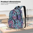 thumbnail image 7 of Xoenoiee Colorful Leopard Pattern Backpack for Girls Kids Schoolbag Backpack Large Bookbags Daypack Lightweight Schoolbag with Side Pocket Elementary School Bookbag Satchel Daypack, 7 of 7
