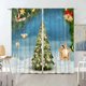 thumbnail image 4 of Cortinas navideñas para ventana, decoración para el hogar, dormitorio, cocina, sala de estar, adornos navideños, regalos de Navidad, Año Nuevo 2024, 4 of 4