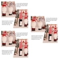 thumbnail image 2 of Bewildely 4 Uds. De cubiertas navideñas para botellas de vino, adorno de de felpa para botella de Papá Noel, decoración navideña Type1 Bewildely CBP141855, 2 of 5