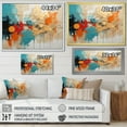 thumbnail image 4 of Designart "composition Fusion IV" Abstract Collages Floater Framed Canvas Print, 4 of 7