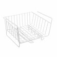 thumbnail image 1 of Cesta debajo del estante Buena carga debajo del estante Almacenamiento Hierro debajo del estante del gabinete con gancho curvo Blanco, 1 of 5
