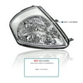 thumbnail image 3 of Spec-D Tuning Jdm Chrome Clear Headlights Compatible with 2000-2005 Mitsubishi Eclipse L+R Pair Head Light Lamp Assembly, 3 of 6