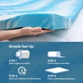 thumbnail image 7 of Bestier 2" Twin XL Size Memory Foam Mattress Topper, High-Density Cooling Gel Foam for Pressure Relief, Dorm Bed Topper, 7 of 7