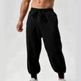 thumbnail image 5 of Jerdar Men's Cotton Jogger Sweatpants Tapered Cuffed Ankle All Season Four Season Gym Workout Fitness Athletic Casual Comfortable Soft Long Pants Trousers, 5 of 9
