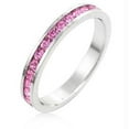 thumbnail image 1 of Stylish Stackables Pink Silver Ring, <b>Size :</b> 05, 1 of 1
