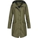 thumbnail image 2 of Chaqueta de lluvia sólida para mujer al aire libre de talla grande impermeable con capucha impermeable a prueba de viento-yky, 2 of 4