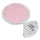 thumbnail image 5 of Paleta de resina redonda para decoración de uñas, portátil, para salón de casa, con soporte de exhibición para esmalte de gel y puntas de uñas, con marco plateado y base rosa., 5 of 14