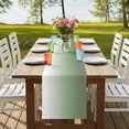 thumbnail image 3 of Sage Green Table Runner 90 Inches Long, Farmhouse Sage Green Ombre Cotton Linen Table Runners Dresser Scarves, Decorative Fabric Tabletop Scarf Furniture Cover for Home Dinner Party 13"x90", 3 of 8