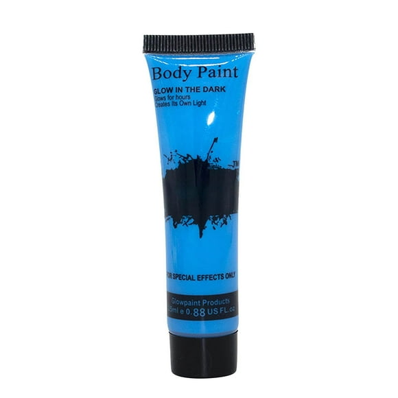 HHBEAUTY Glow Blacklight Face Paint, Neon UV Body Paint Blacklight Reactive Paints, Glow in the Dark Body Paint Neon Party Supplies, Neon Fluorescent Face Paint Blacklight Glow Makeup