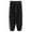 Black, variant on DeHolifer Sweatpants for Men Zippered Pocket Corset Leg Pants Wide Drawstring Elastic Waist Sports Small Foot Pants Dark Blue 4XL