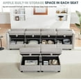 thumbnail image 4 of Weture Modular Sectional Sofa, Convertible U Shaped Sofa Couch with Storage, High Supportive & Soft Sponges, 6 Seat Modular Sectionals Sofa Couch with Chaise for Living Room, Grey, 4 of 6