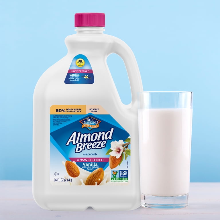 [美品]24LATEO 96ML Almond Breeze Unsweetened Vanilla Almond Milk 96 fl oz with