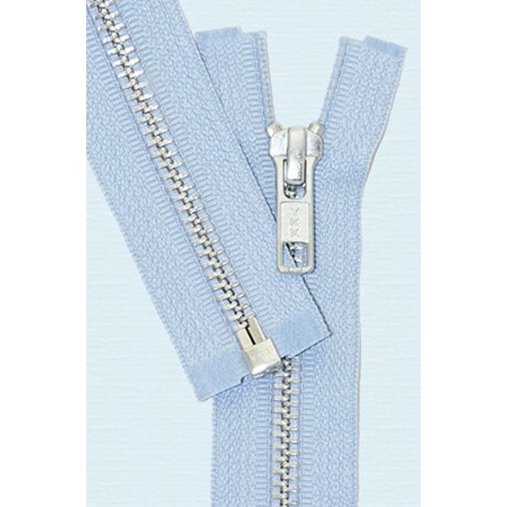26" Jacket Zipper, YKK 5 Aluminum Metal Medium Weight Separating