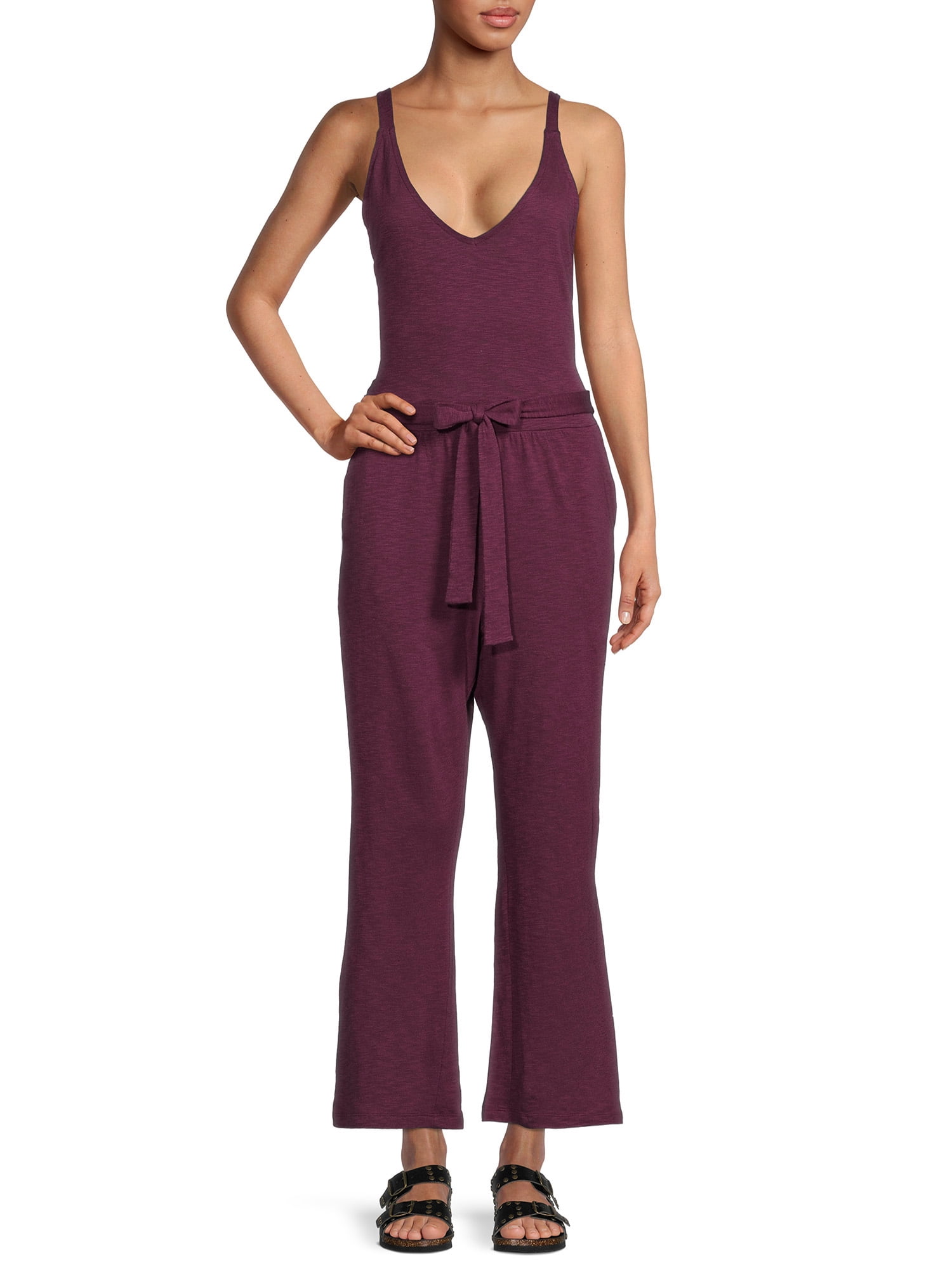 Time and Tru Women's Sleeveless Jumpsuit