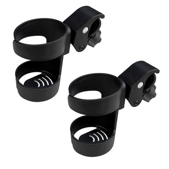 2Pcs Clearance Sale! Cup Holder Portable Detachable 360 ​​ Rotating Purpose Cup Holder Suitable For Wheelchairs Baby Strollers Or Rack Practical Home Decor 5.9" X 3.9"