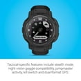 thumbnail image 5 of Garmin Instinct Crossover Solar - Tactical Edition, Rugged Hybrid Smartwatch with Solar, Tactical-Specific Features, Analog Hands and Digital Display, Black, 5 of 5