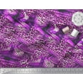 thumbnail image 2 of Soimoi Purple Viscose Chiffon Fabric Leopard & Tiger Animal Skin Fabric Prints By Yard 42 Inch Wide, 2 of 3