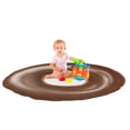 thumbnail image 3 of Pastry Round Blanket, Round Donut with Coating of Chocolate Simple Classic Delicious Bakery Dessert, Cozy Plush for Indoor & Outdoor Use Novelty Joke Gift Idea, 71" Round, Dark Rosewood, by Ambesonne, 3 of 6
