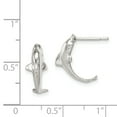 thumbnail image 2 of Primal Silver Sterling Silver Dolphin Mini Earrings, 2 of 4
