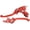 Red, variant on Red Brake Folding Clutch Lever with Perch for 7/8" Handlebar 110cc 125cc SSR125 SSR70 TTR125 Xmotos Apollo Thumpstar 125 CRF50 XR klx 140 Chinese Pit Dirt Bike Motorcycle
