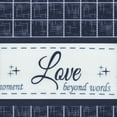 thumbnail image 3 of Traditonal Elegance Live, Love, Laugh Window Curtain Valance - 58x14 - Navy, 3 of 3