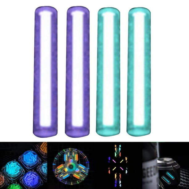 4 Uds. De tubo luminoso , tubo autoluminoso para Azul púrpura shamjiam tubo luminoso