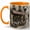 Orange, variant on Paris Tea Salon 11oz Ceramic Mug, French Tea Room Coffee Cup, Vintage Cafe Street Gift