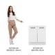thumbnail image 5 of Mueble de Cocina Madesa Agata 70 x 60 cm 2 Puertas (Sin Tablero) Blanco, 5 of 5